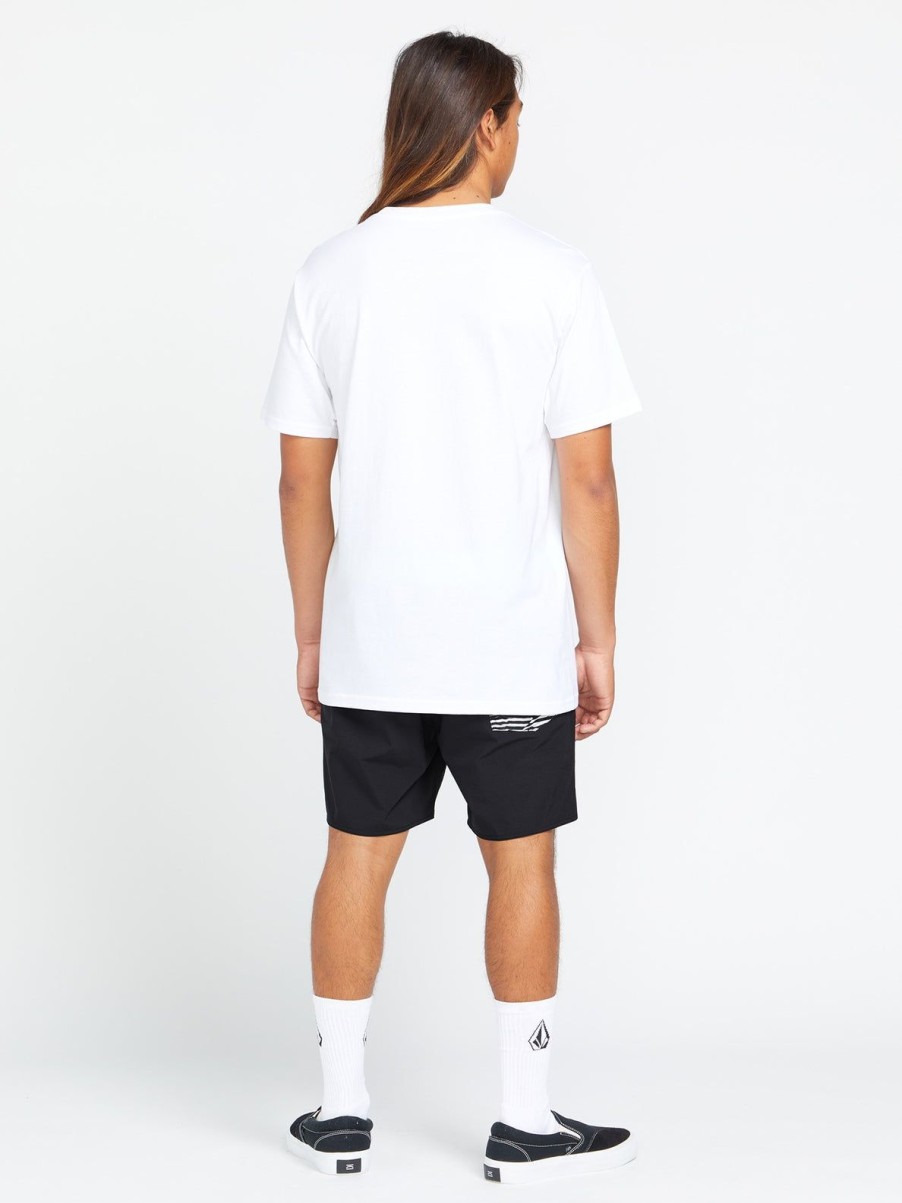 Men Volcom T-Shirts & Tanks | Chaindrive Short Sleeve Tee White