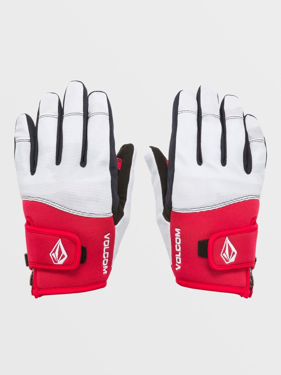 Men Volcom Gloves & Mitts | Mens Crail Gloves White Camo