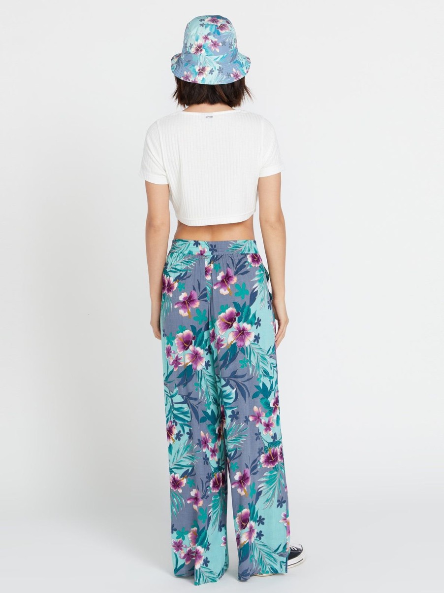 Women Volcom Bottoms | Brohamas Pants Glacier Blue