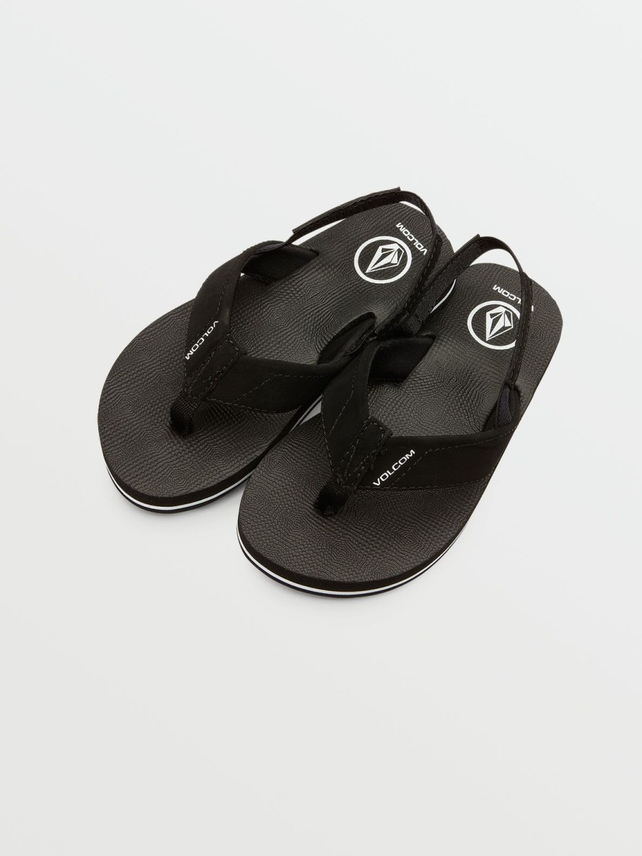 Boys Volcom | Little Boys Victor Sandals Black