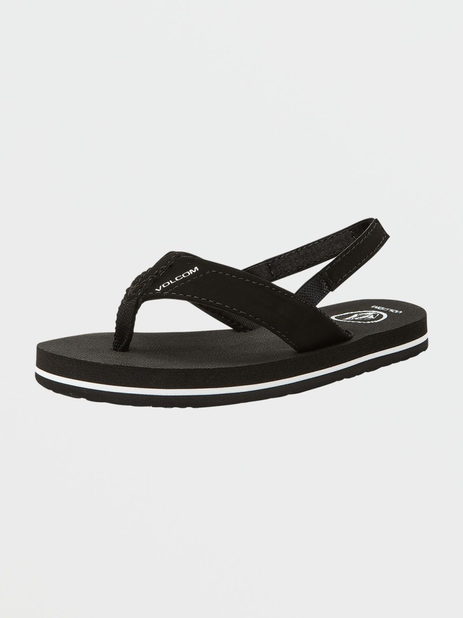 Boys Volcom | Little Boys Victor Sandals Black