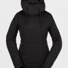 Women Volcom Layering | Womens Riding Hydro Hoodie Black