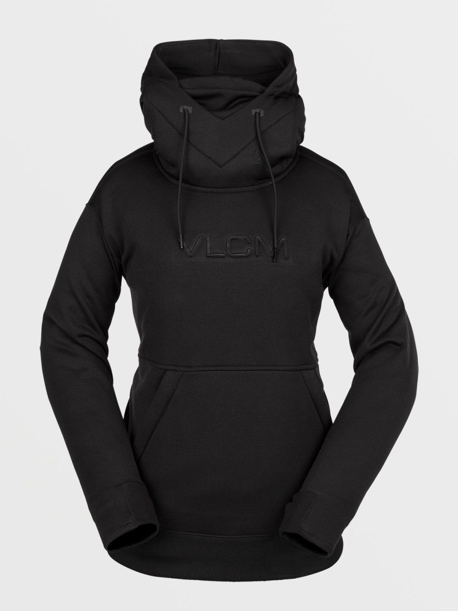 Women Volcom Layering | Womens Riding Hydro Hoodie Black