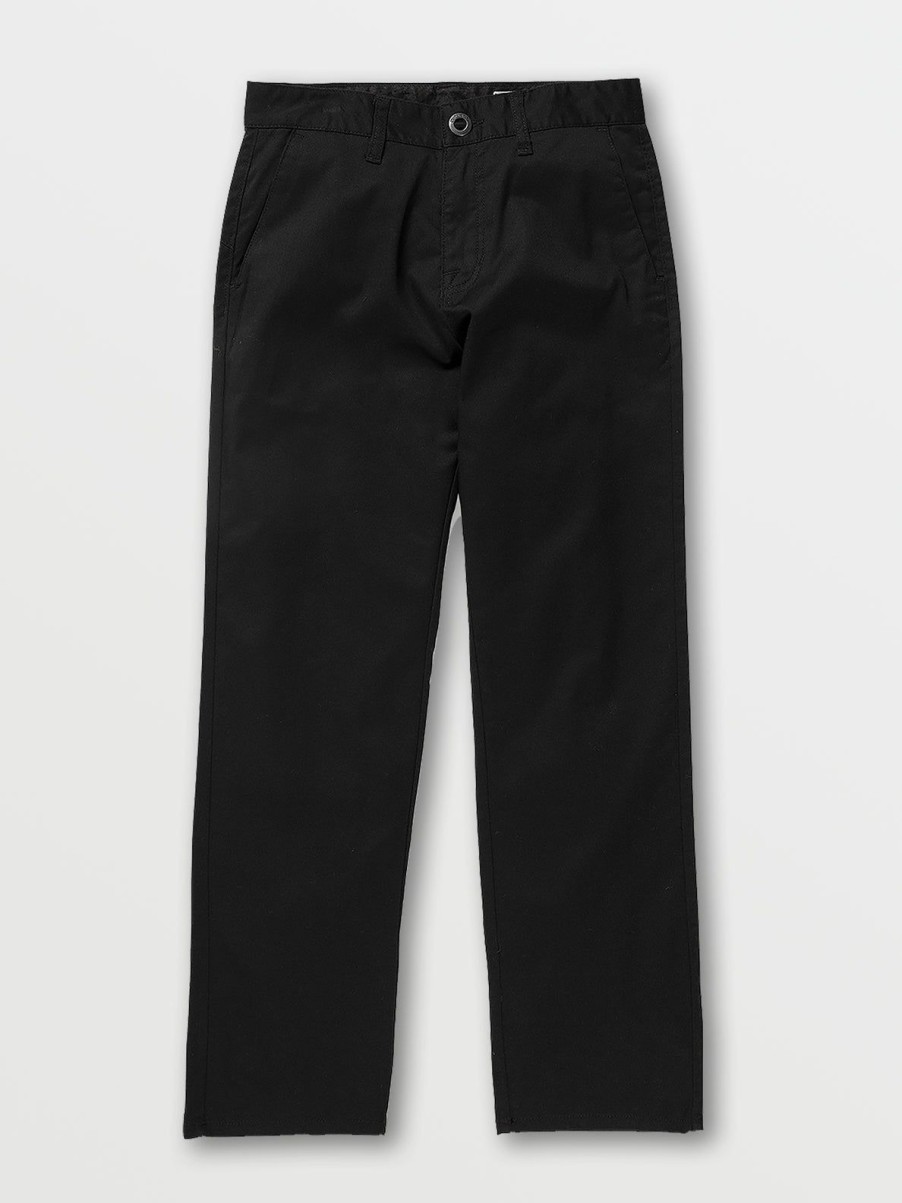 Kids Volcom | Big Boys Frickin Regular Stretch Chino Pants Black