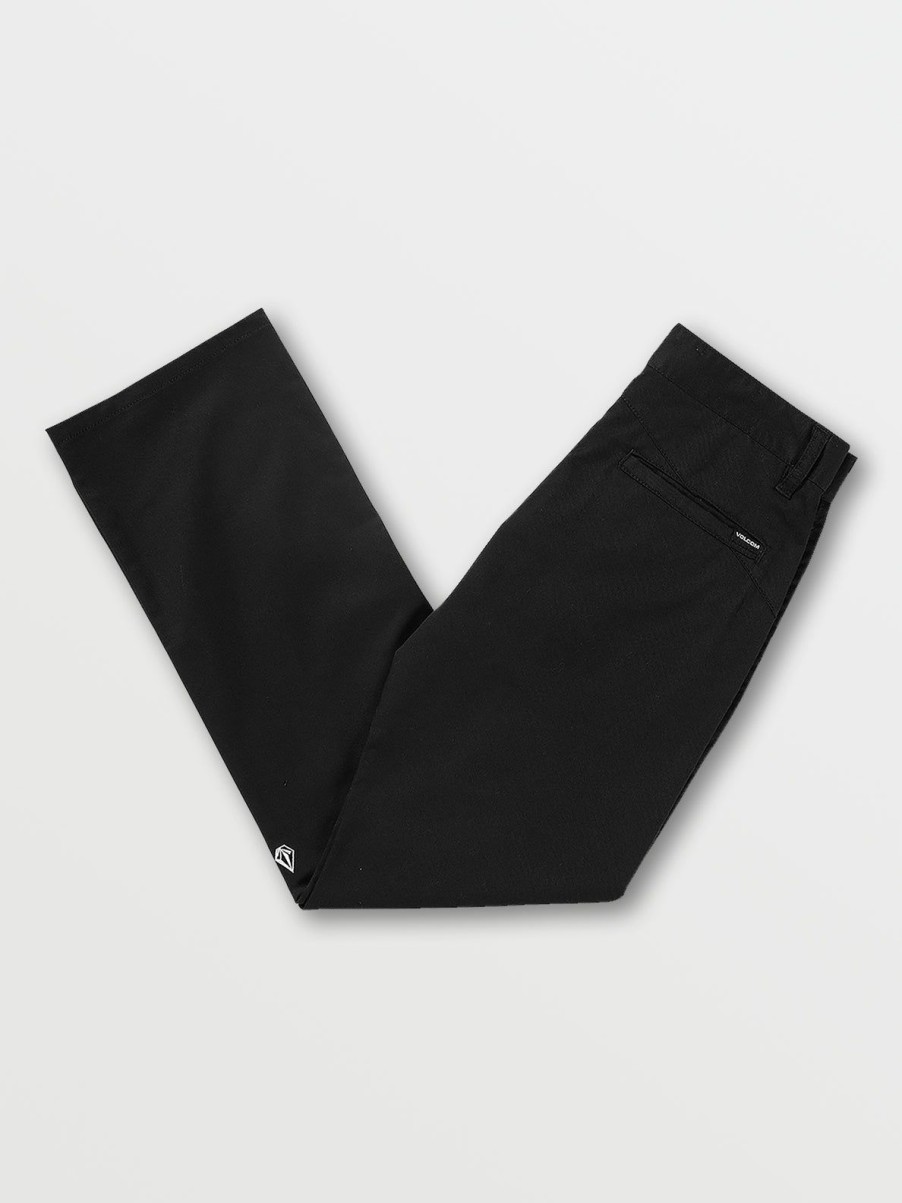 Kids Volcom | Big Boys Frickin Regular Stretch Chino Pants Black