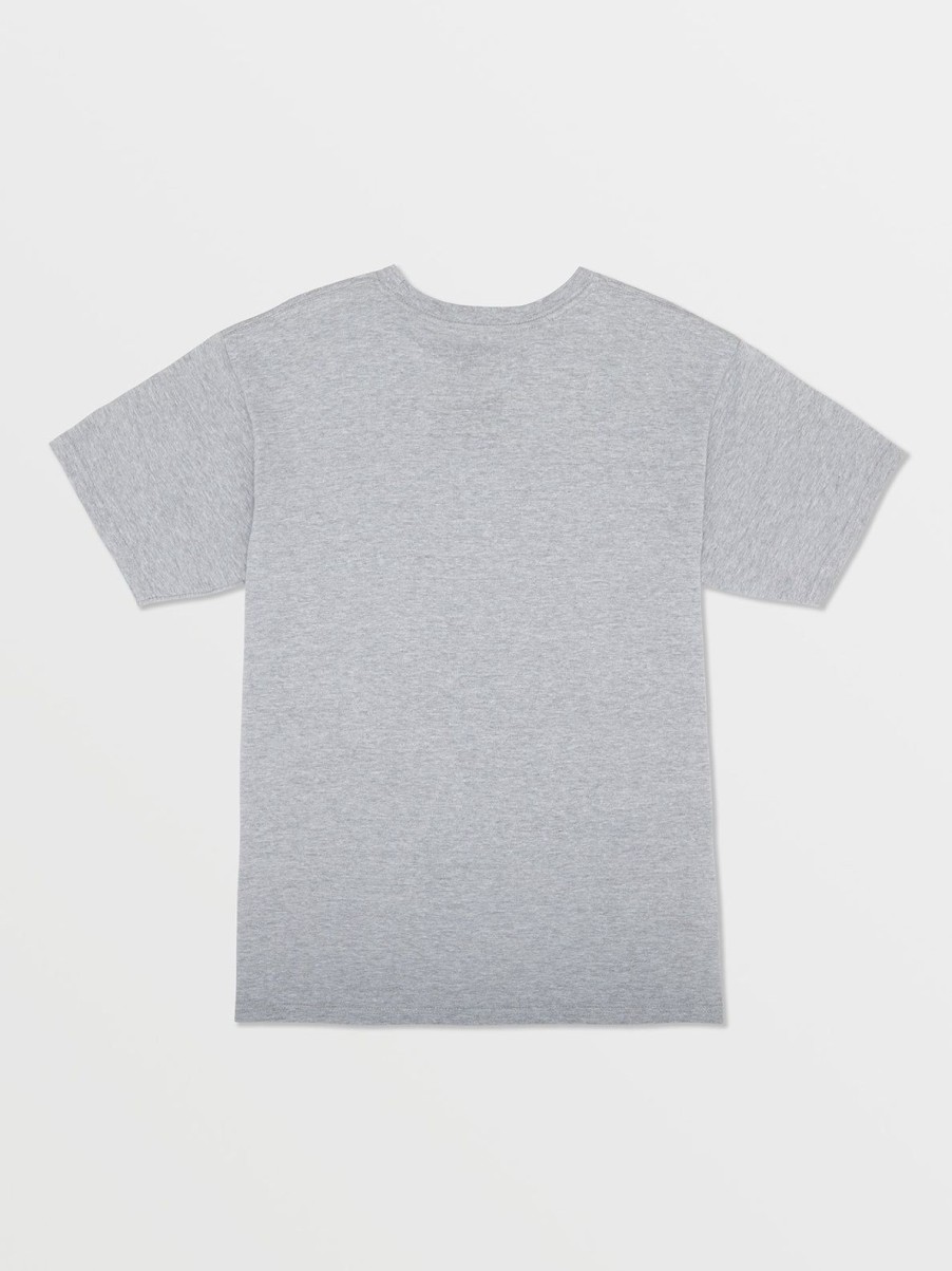 Boys Volcom T-Shirts & Tanks | Big Boys Crisp Stone Short Sleeve Tee Heather Grey