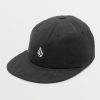 Men Volcom Hats & Beanies | Full Stone Dad Hat Black