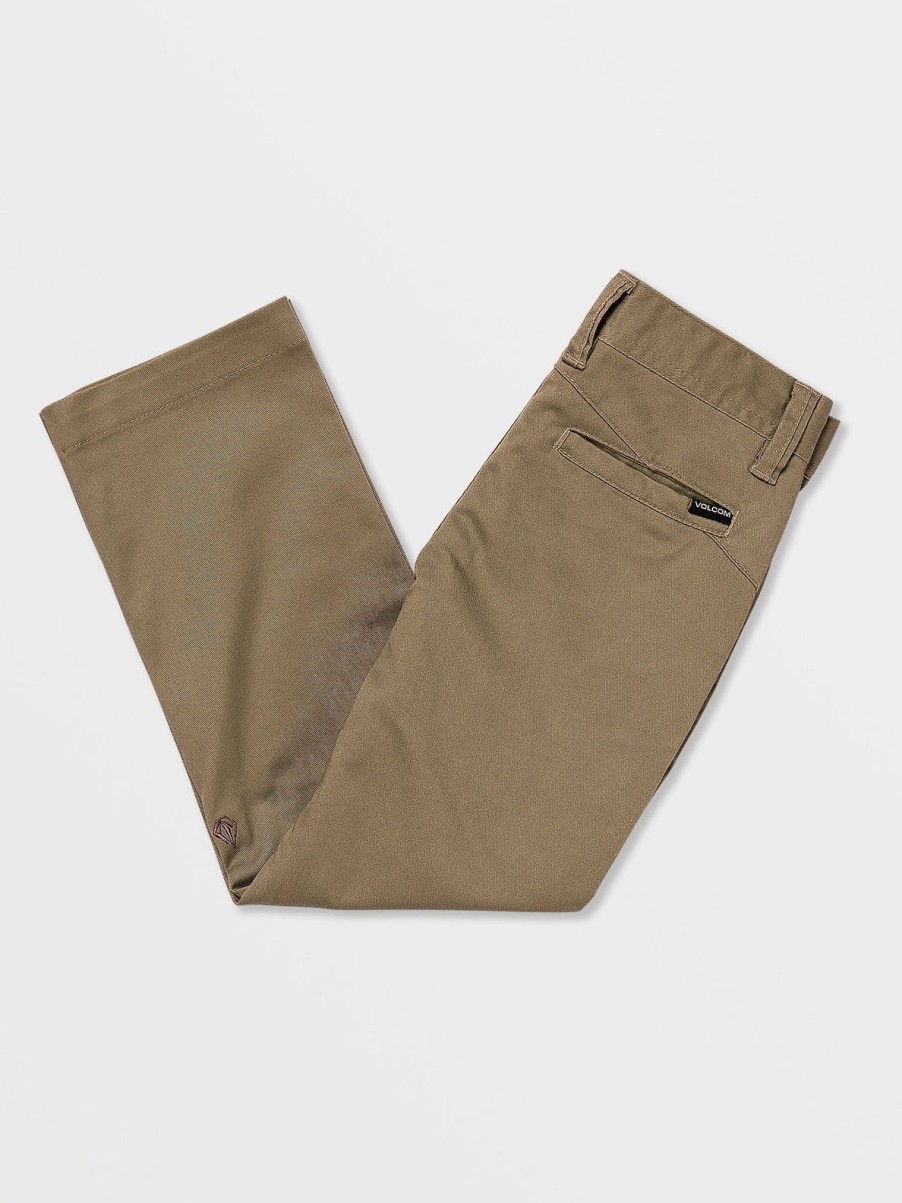 Boys Volcom Pants | Little Boys Frickin Modern Stretch Chino Pants Khaki