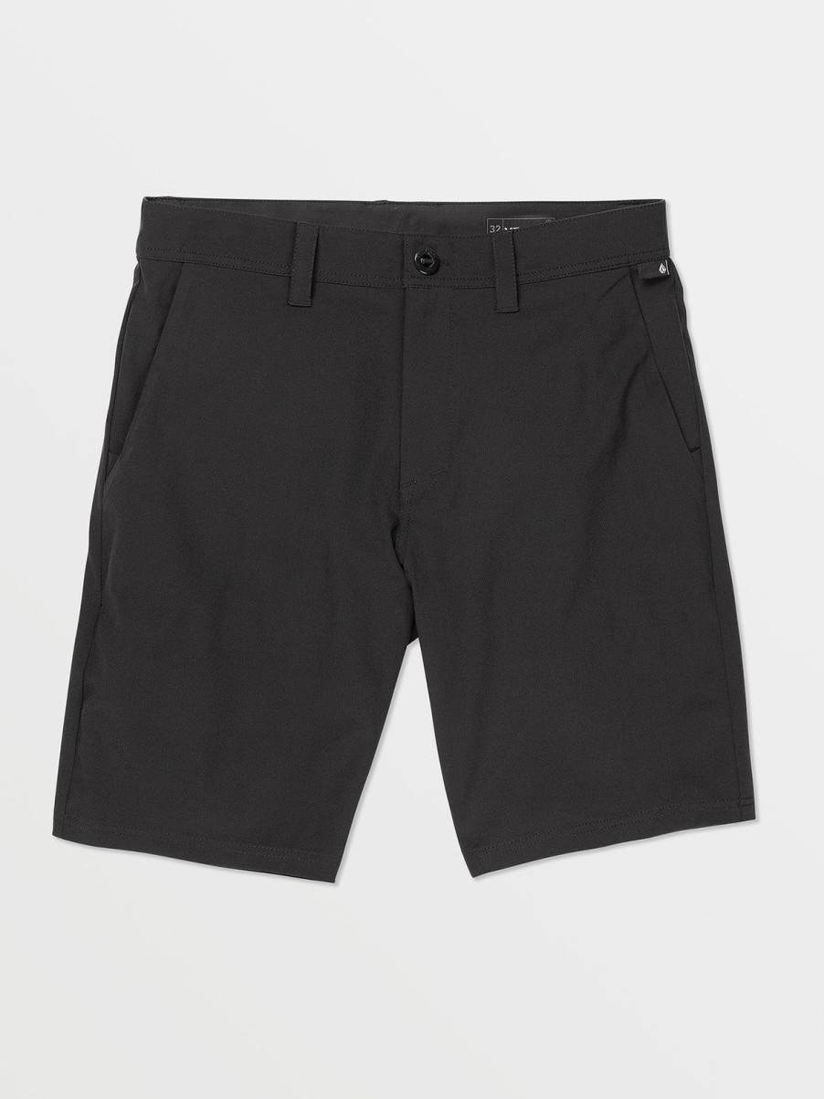 Men Volcom Golf | Frickin Cross Shred Static Shorts Black