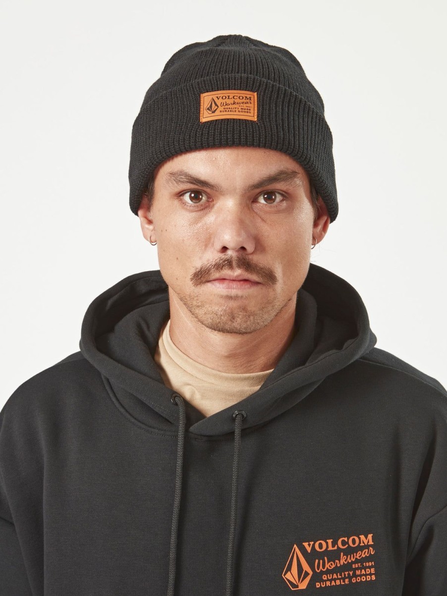 Men Volcom Hats & Beanies | Volcom Workwear Beanie Black