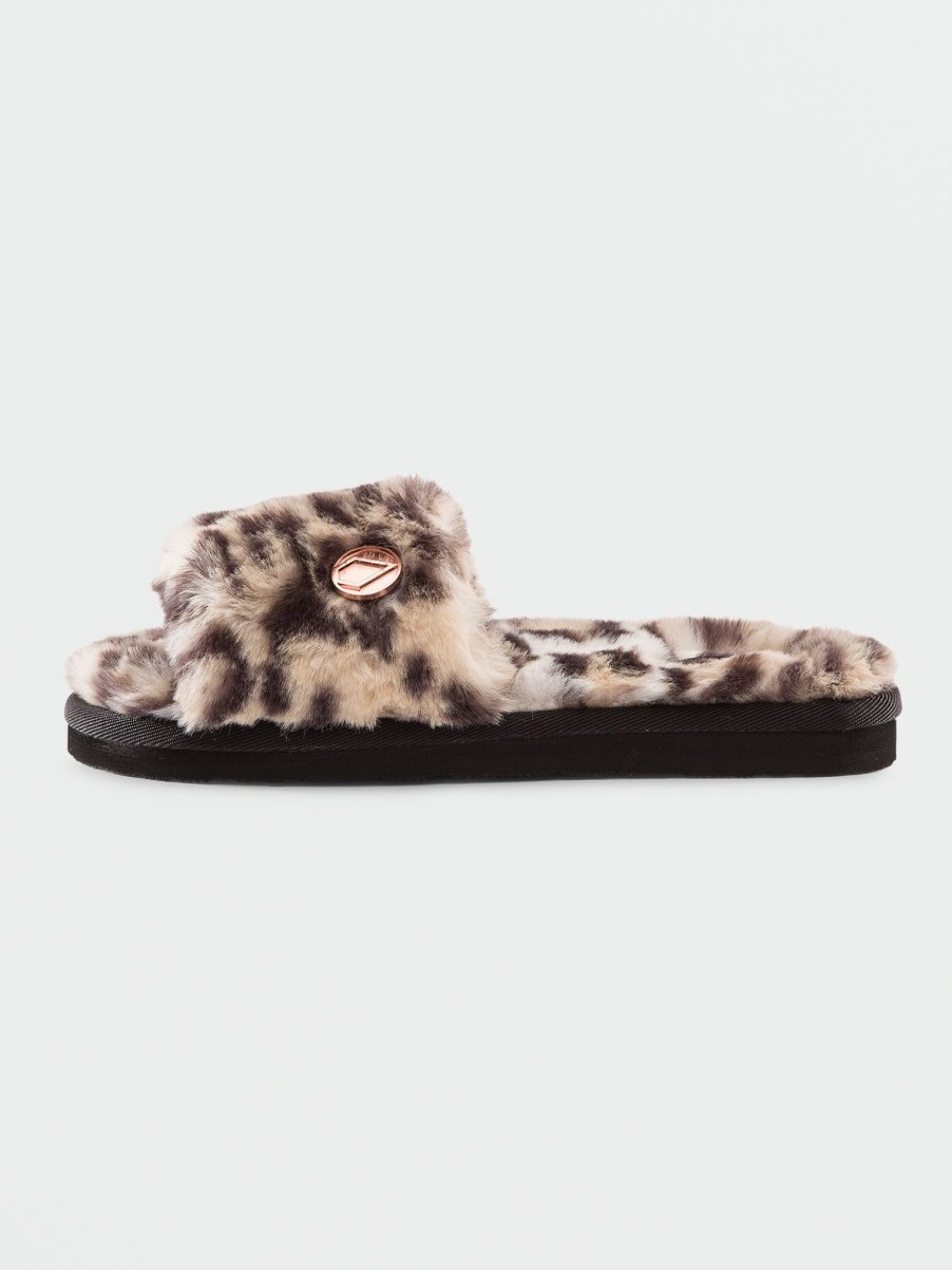 Girls Volcom | Girls Lived In Lounge Slippers Cheetah