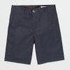 Boys Volcom Shorts | Big Boys Frickin Chino Shorts Dark Navy