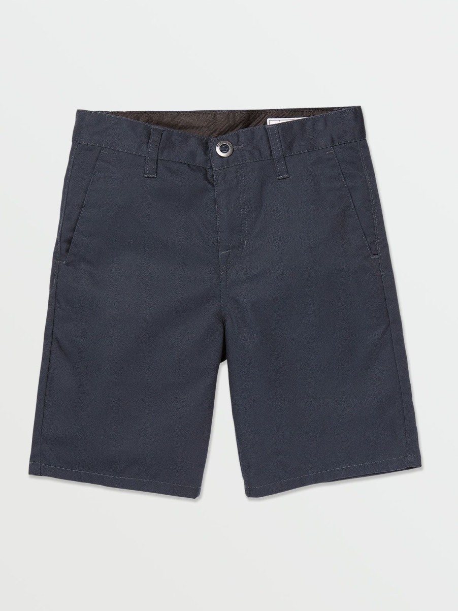 Boys Volcom Shorts | Big Boys Frickin Chino Shorts Dark Navy