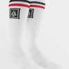 Men Volcom Skate Vitals | Ramp Stone Skate Socks White