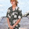 Men Volcom Shirts & Flannels | Shaken Stirred Woven Short Sleeve Shirt Stealth