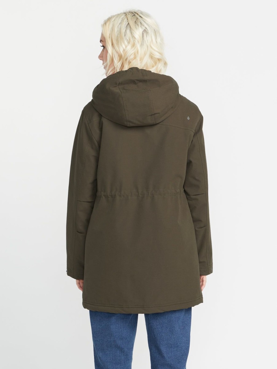 Women Volcom Jackets | Less Is More 5K Parka Jacket Wren