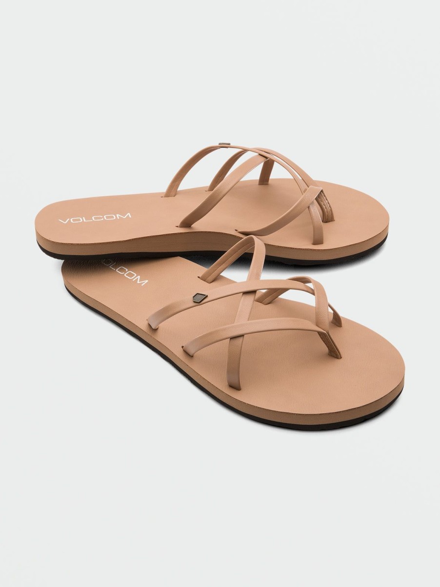 Women Volcom Sandals | New School Ii Sandals Natural