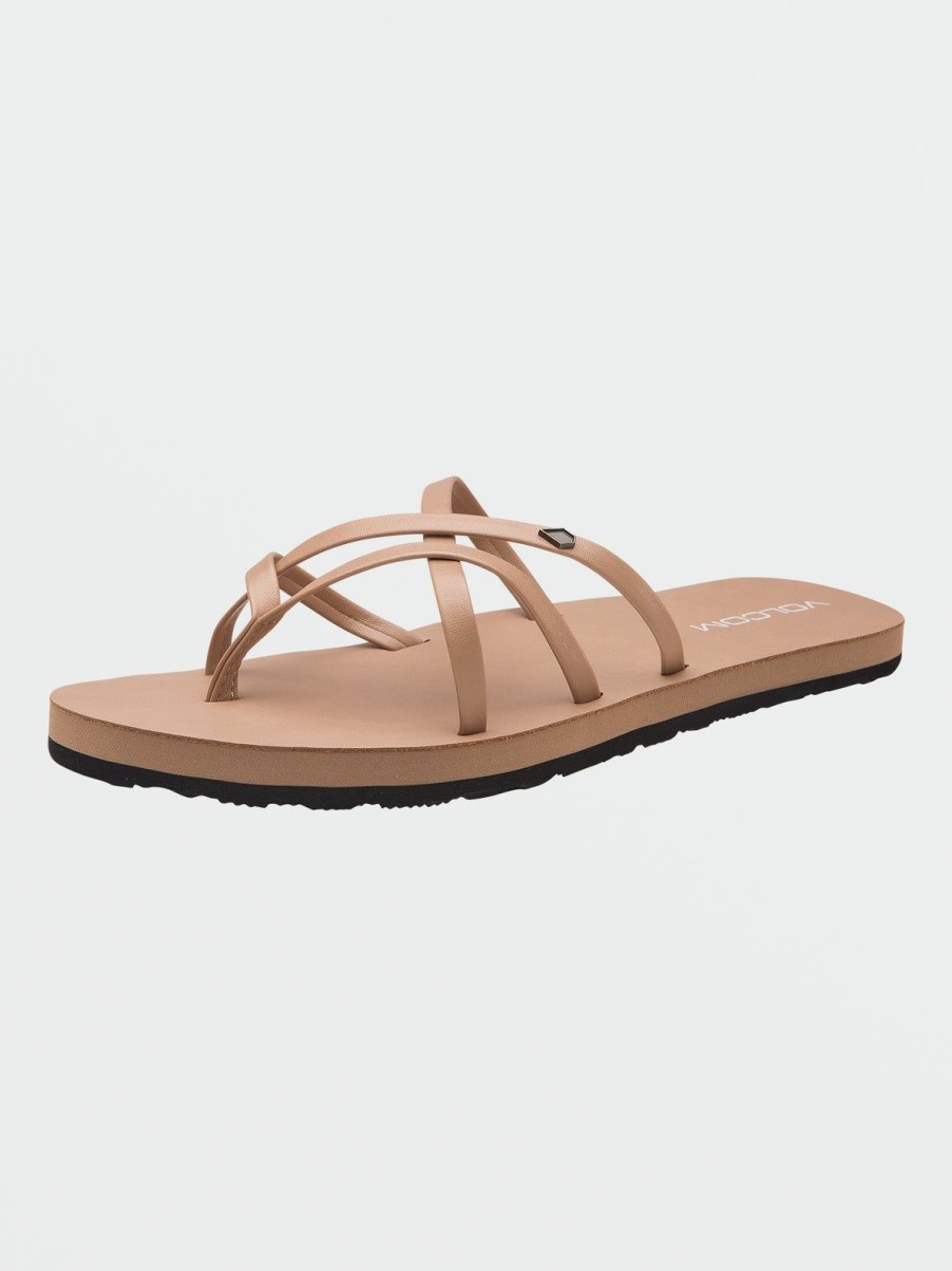 Women Volcom Sandals | New School Ii Sandals Natural