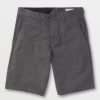 Men Volcom Golf | Frickin Chino Shorts Charcoal Heather