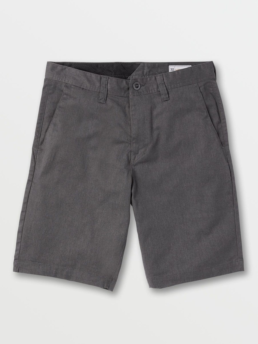 Men Volcom Golf | Frickin Chino Shorts Charcoal Heather