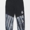 Boys Volcom Pants | Little Boys Volcom Dyed Elastic Waist Fleece Pants Black