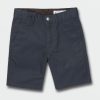 Boys Volcom Shorts | Little Boys Frickin Chino Shorts Dark Navy