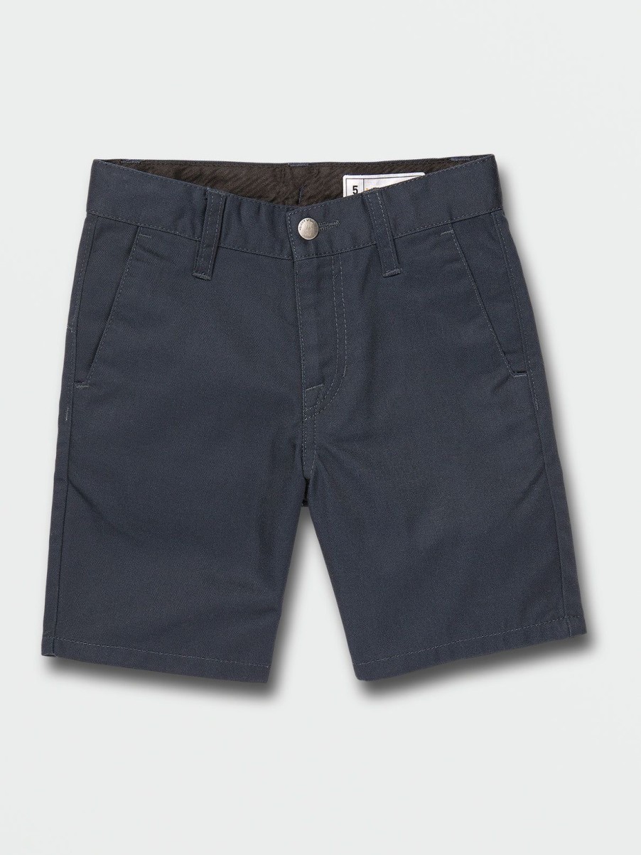 Boys Volcom Shorts | Little Boys Frickin Chino Shorts Dark Navy