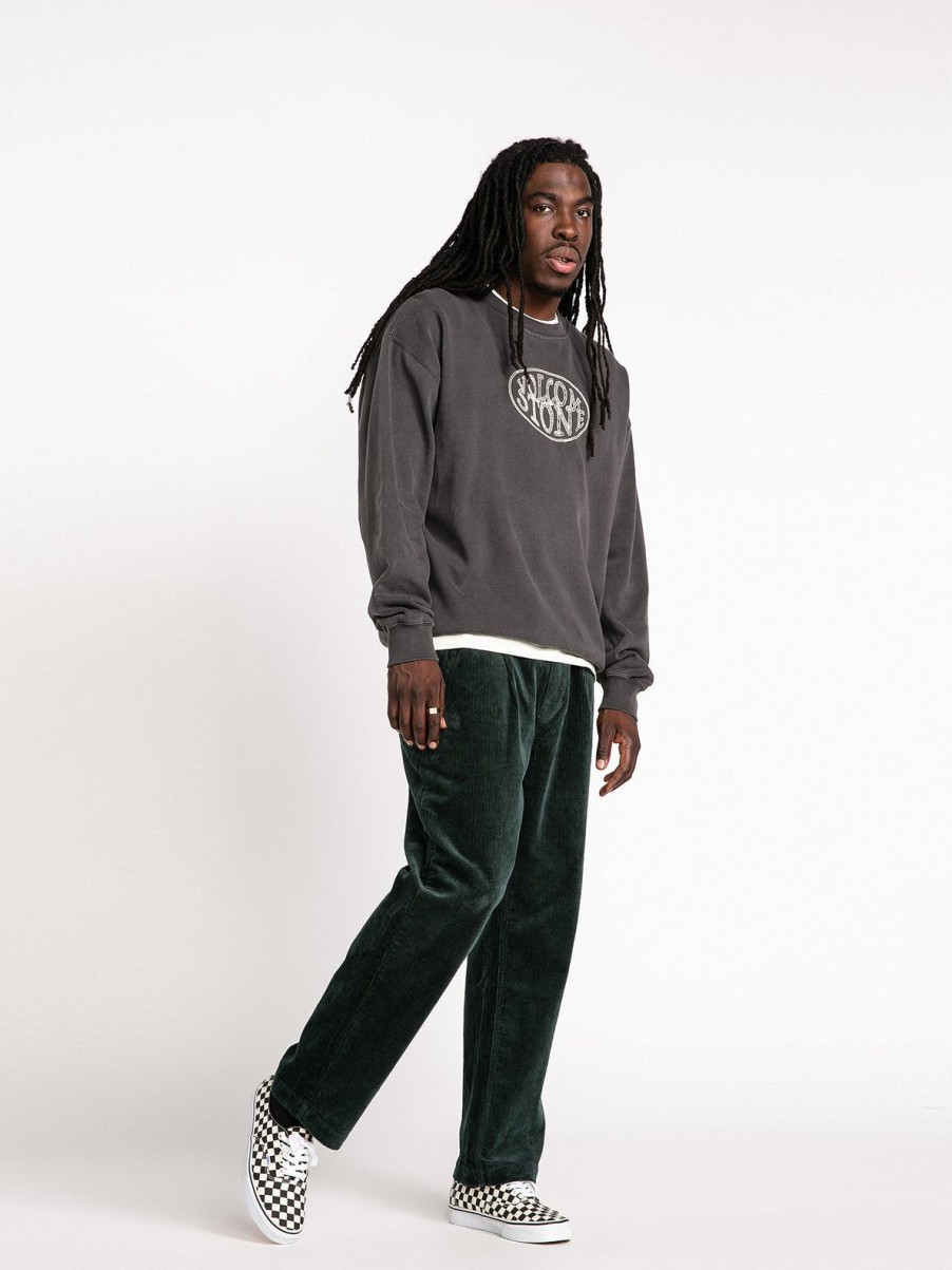 Men Volcom Pants | Tapered Corduroy Pants Cedar Green