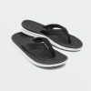 Men Volcom Sandals | V.Co Draft Sandals Black White