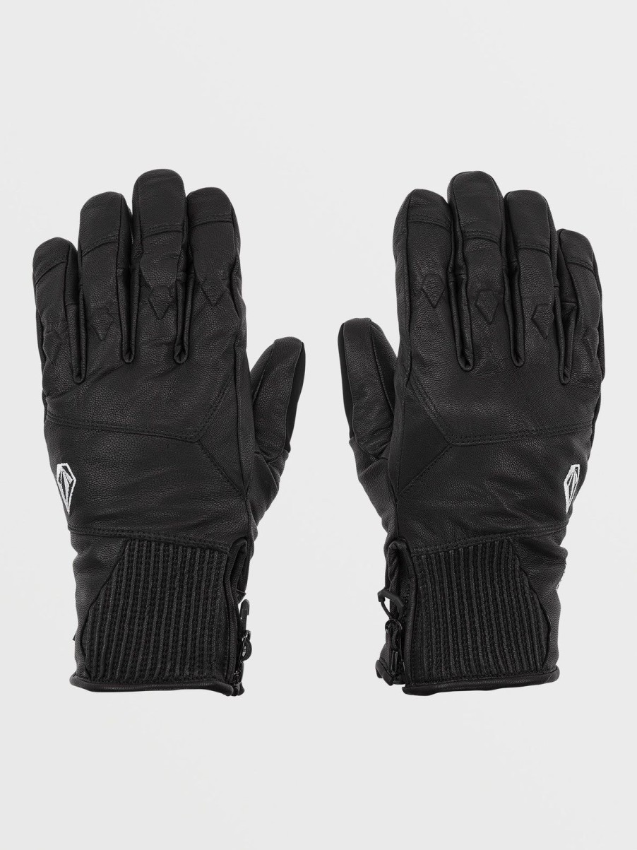 Men Volcom Gloves & Mitts | Mens Service Gore-Tex Gloves Black