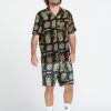 Men Volcom Boardshorts & Trunks | Featured Artist Tetsunori Trunks Black