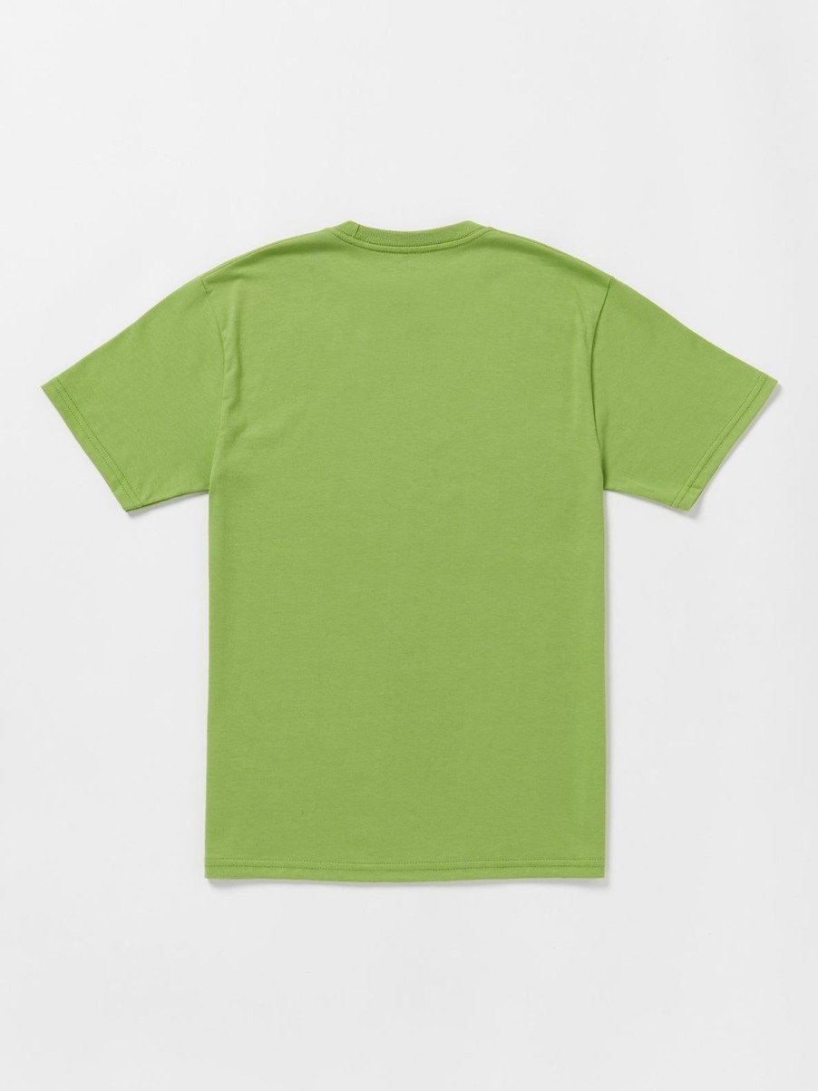 Boys Volcom T-Shirts & Tanks | Big Boys Ramp Stone Geo Short Sleeve Tee Seaweed Green