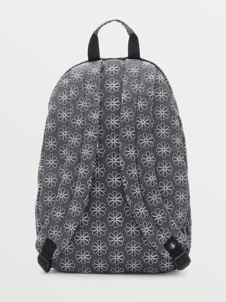 Women Volcom Bags & Backpacks | Schoolyard Canvas Backpack Black/White