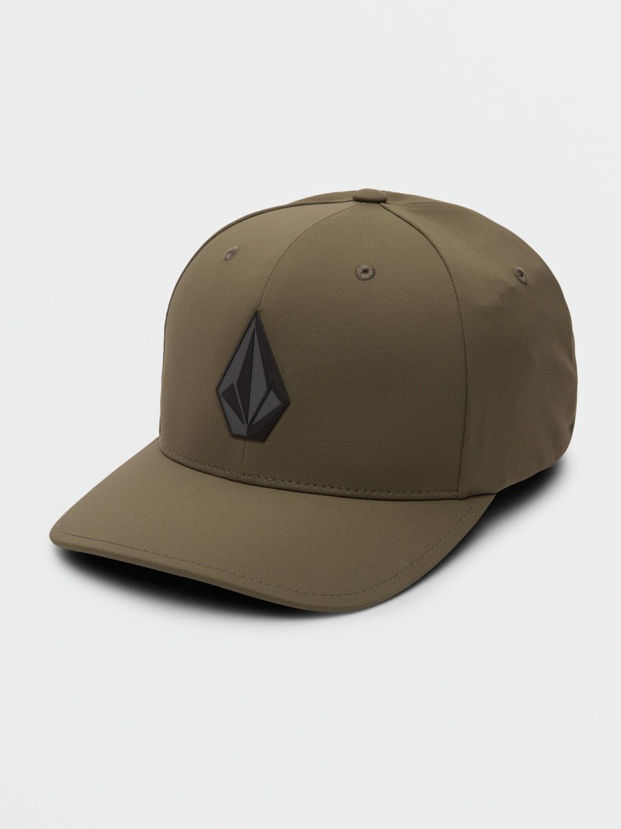 Men Volcom Golf | Stone Tech Flexfit Delta Service Green