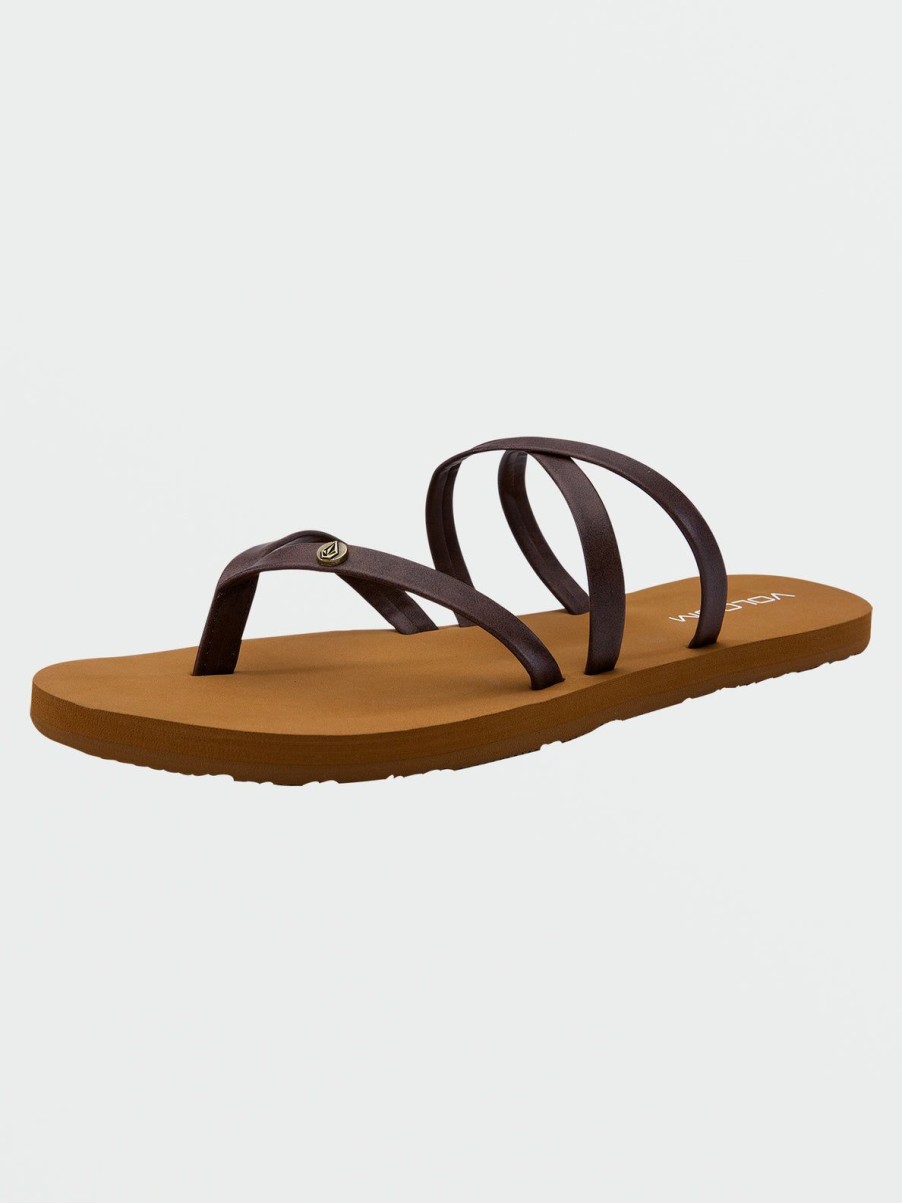 Women Volcom Sandals | Easy Breezy Ii Sandals Brown