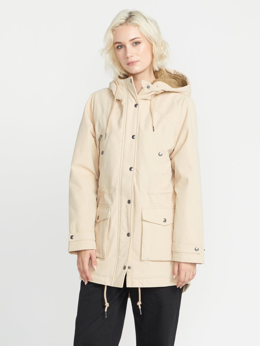 Women Volcom Jackets | Walk On By 5K Parka Jacket Khaki