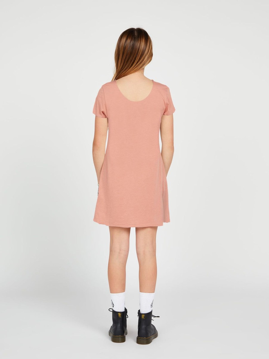 Girls Volcom Dresses | Girls High Wired Dress Light Mauve