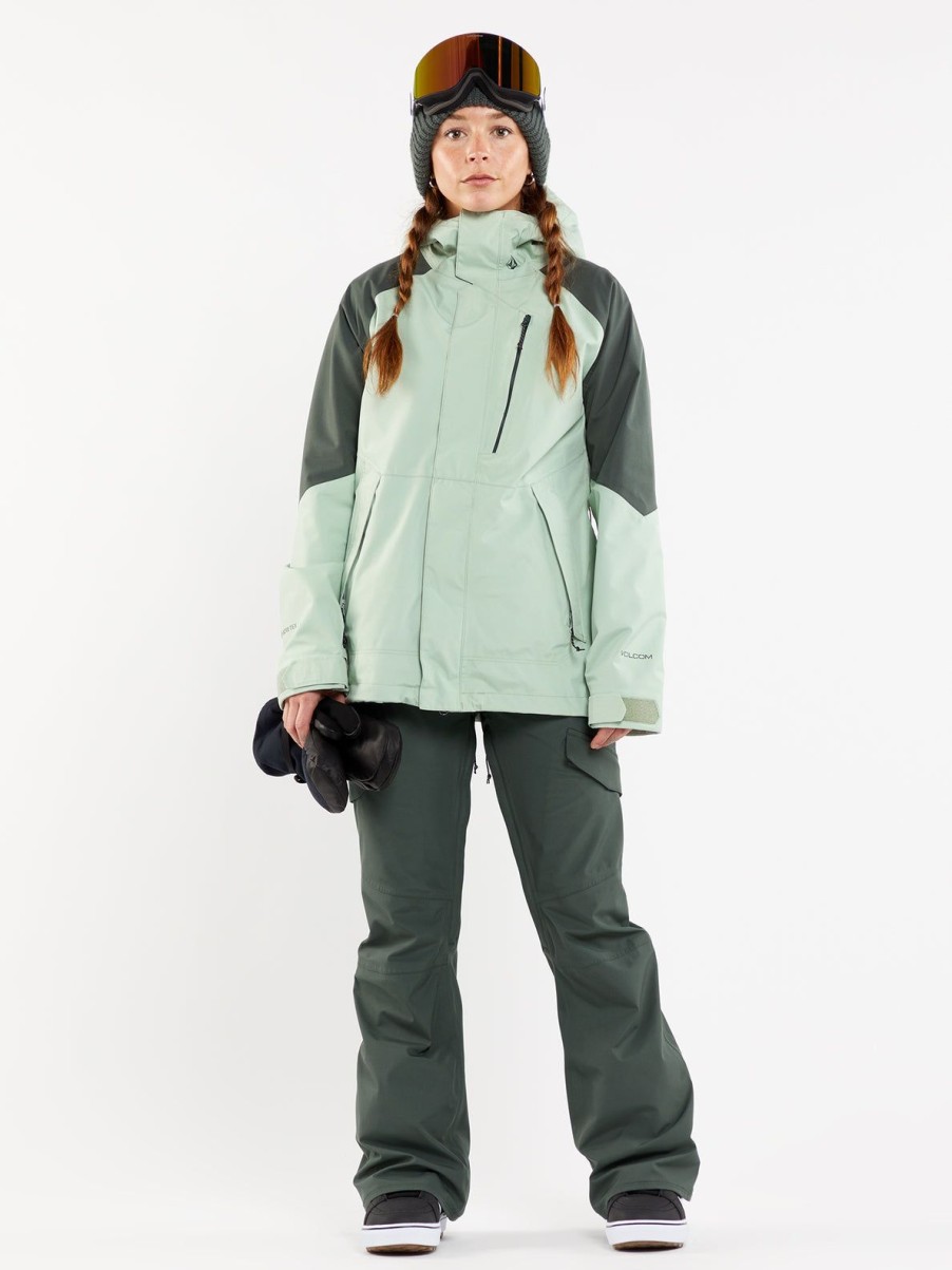 Women Volcom Jackets | Womens V.Co Aris Insulated Gore Jacket Sage Frost