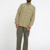 Men Volcom Shirts & Flannels | Volcom Entertainment Fat Tony Woven Long Sleeve Shirt Khaki