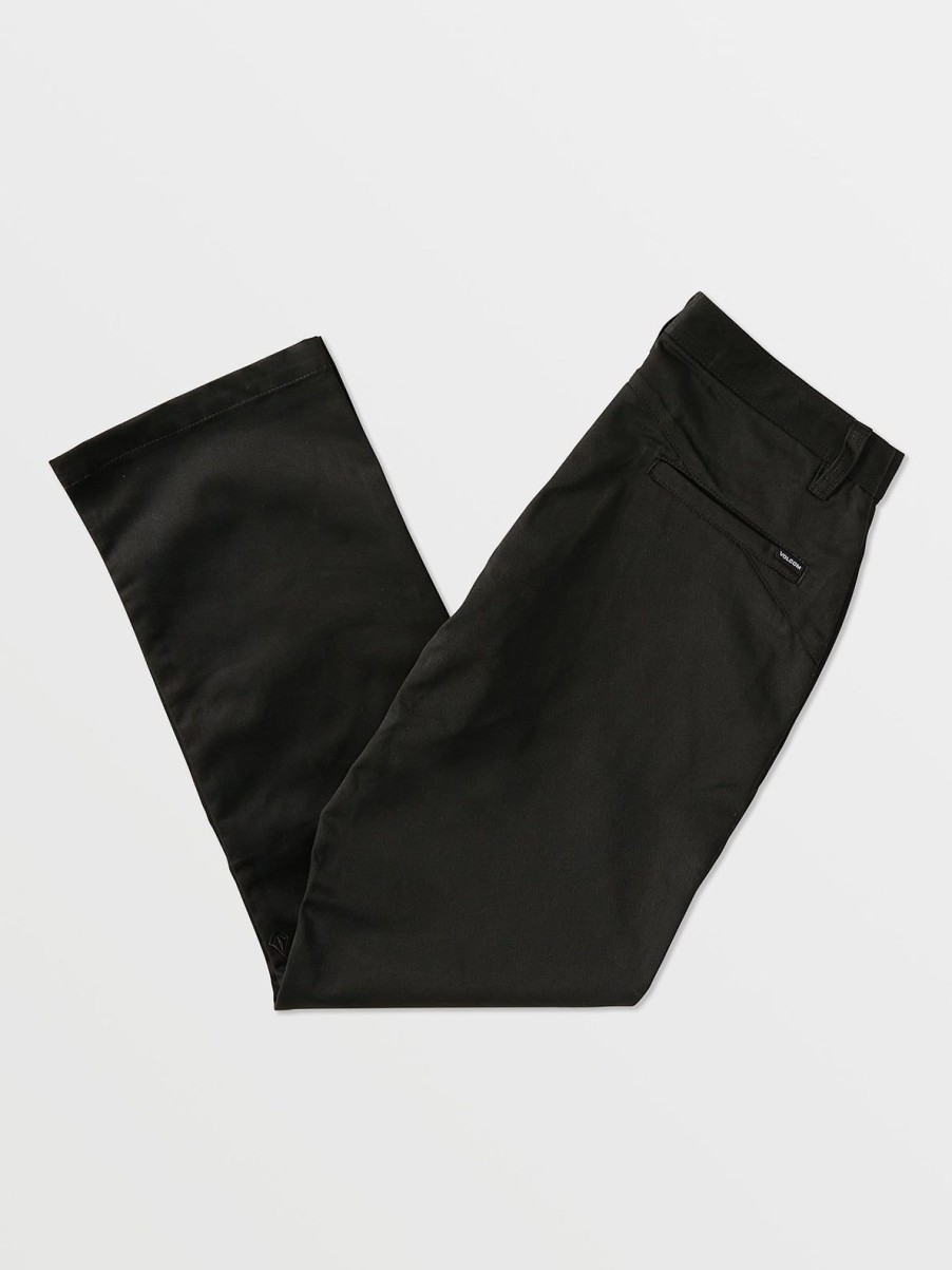 Men Volcom Golf | Frickin Skate Chino Pants Black