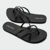 Women Volcom Sandals | New School Ii Sandals Black Out