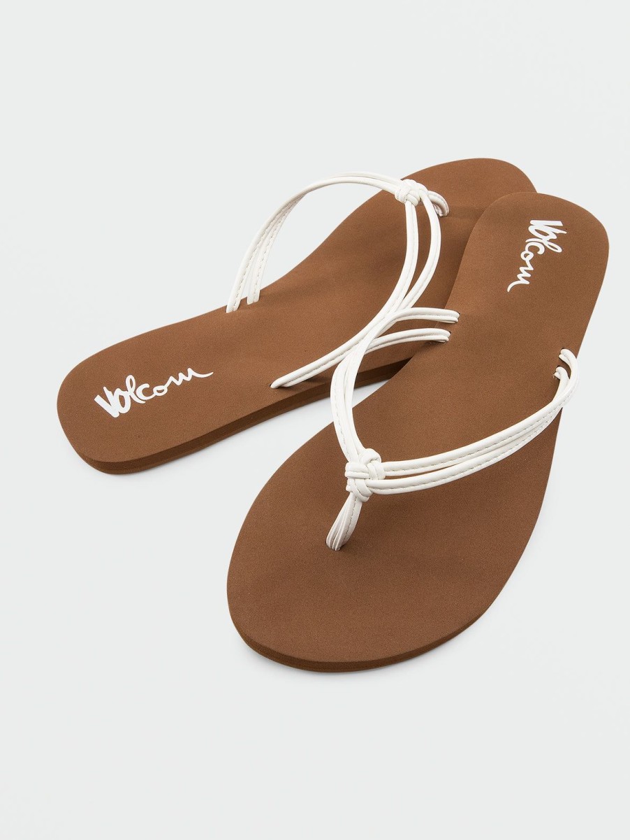 Women Volcom Sandals | Forever And Ever Ii Sandals White