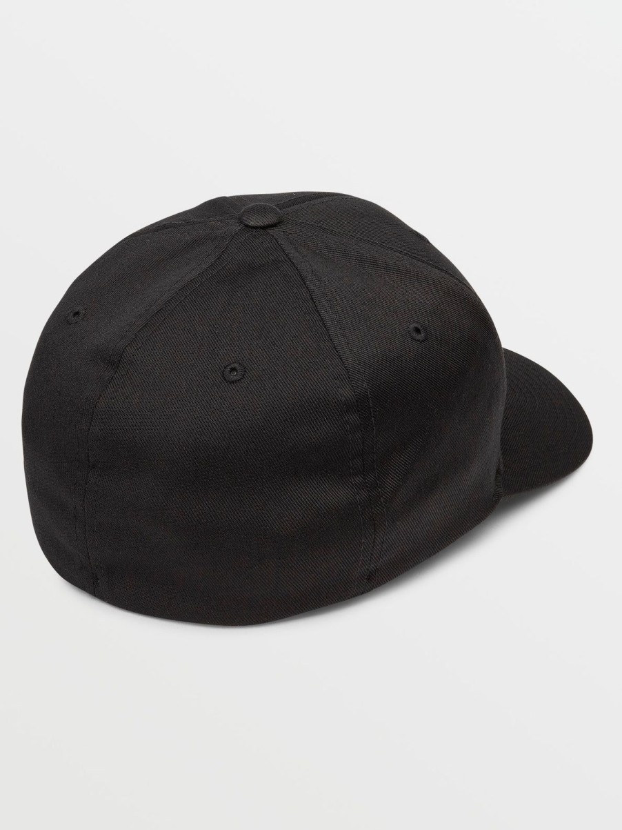 Men Volcom Hiking | Full Stone Flexfit Hat Black