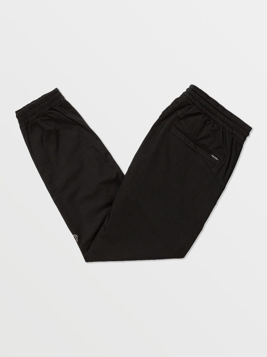 Men Volcom Pants | Frickin Slim Joggers Black