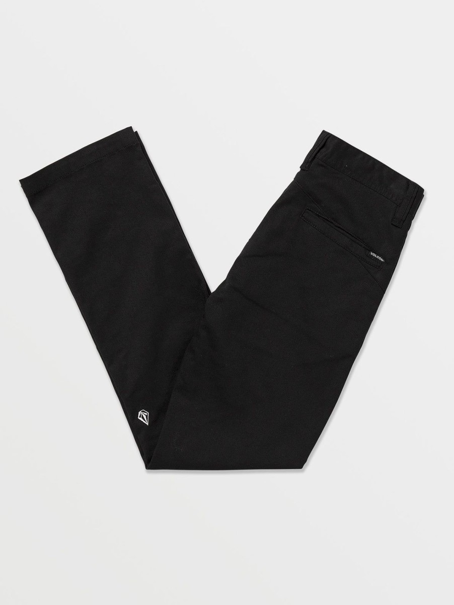 Boys Volcom Pants | Big Boys Frickin Modern Stretch Chino Pants Black