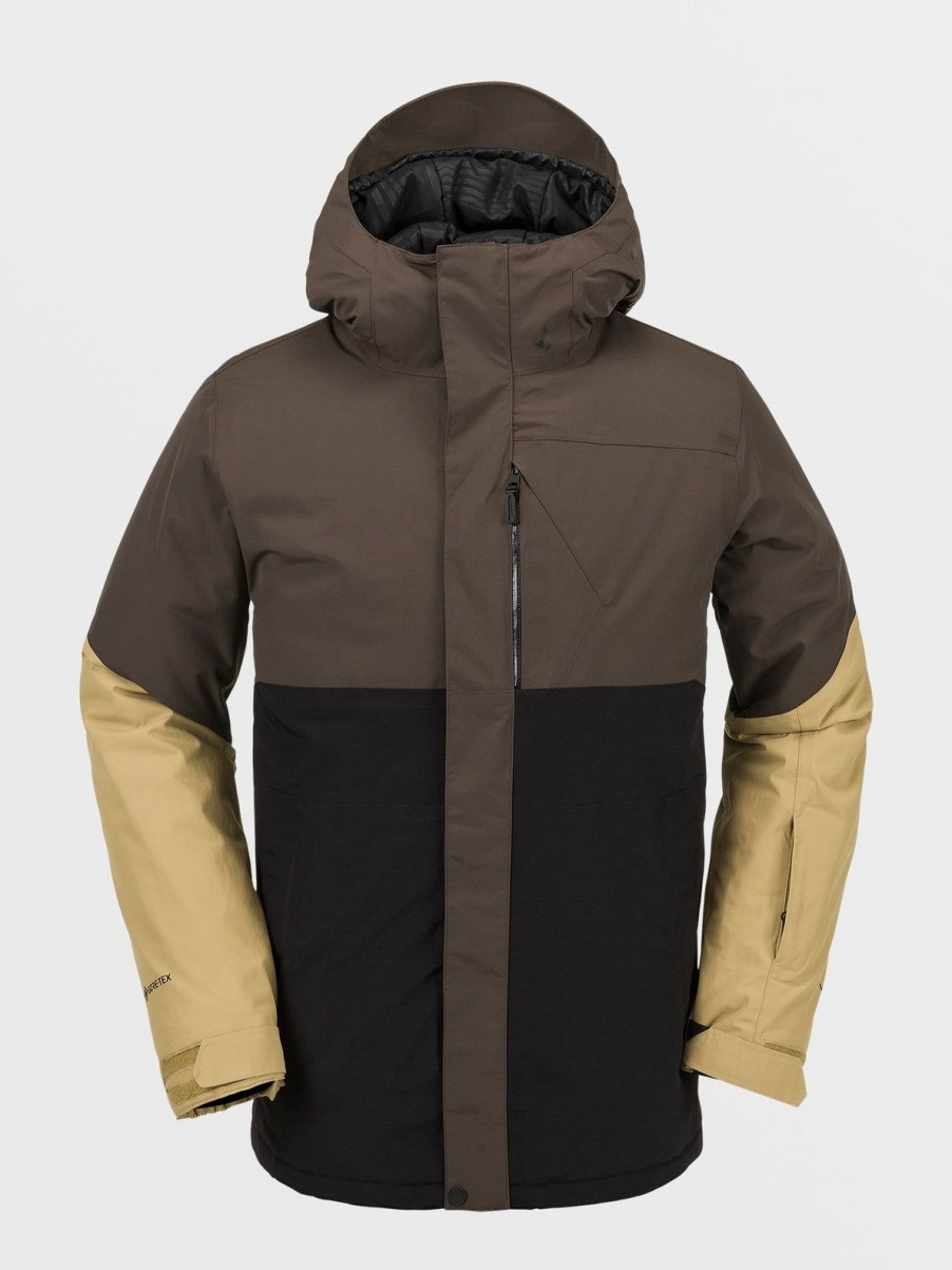 Men Volcom Jackets | Mens L Insulated Gore-Tex Jacket Brown