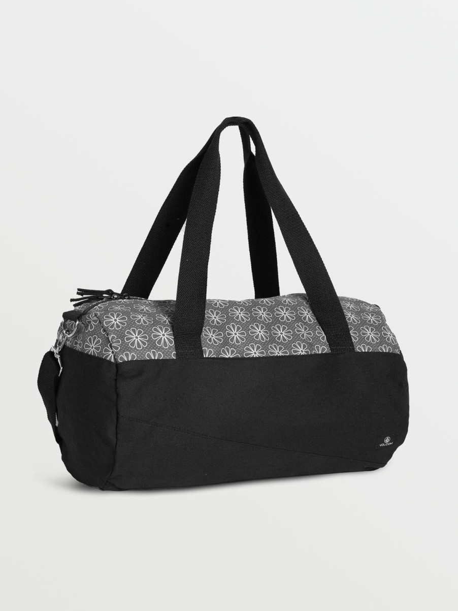 Women Volcom Bags & Backpacks | Schoolyard Canvas Duffel Black/White