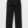 Boys Volcom Pants | Big Boys Frickin Regular Stretch Chino Pants Black