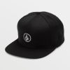 Men Volcom Golf | Quarter Twill Hat Black