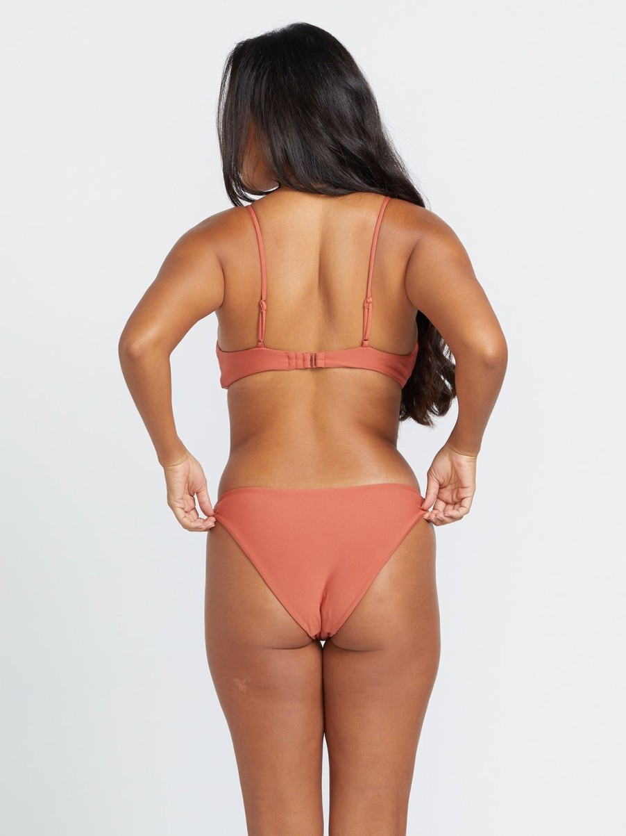 Women Volcom Bikinis | Simply Seamless Full Bikini Bottom Rosewood